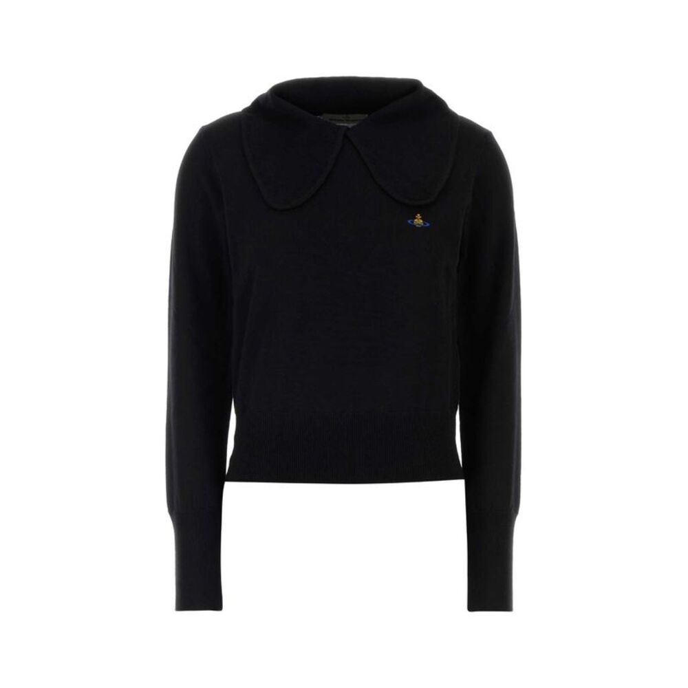 Vivienne Westwood Women Black Wool Bea Polo Shirt